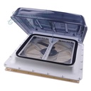 Claraboya Fiamma Turbo Vent 40 de 40x40 cm - Crystal FURGOVANS CAMPER